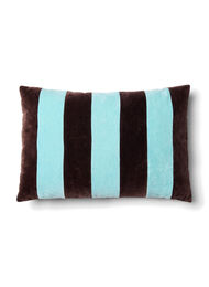 Stripete putetrekk i velur, Seal Brown Comb