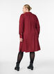 Lang stripet skjorte med knappedetalj bak, Rød, Model image number 2