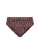 Leopard bikinitruse med h&oslash;y midje, Brun, Packshot image number 1