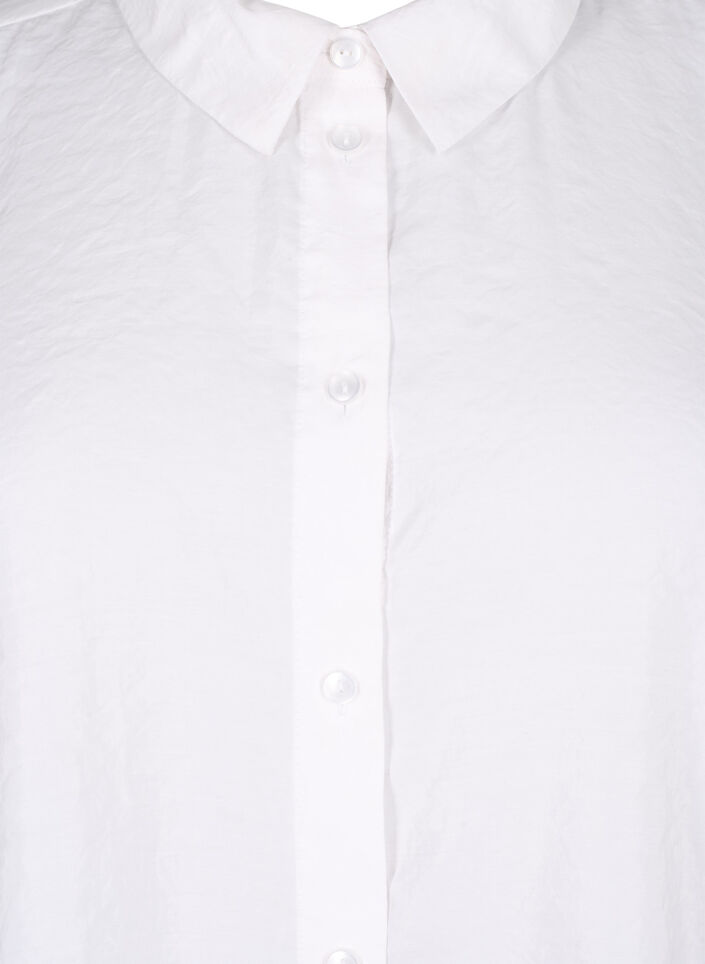 Langermet skjorte i Tencel ™ Modal, Bright White, Packshot image number 2