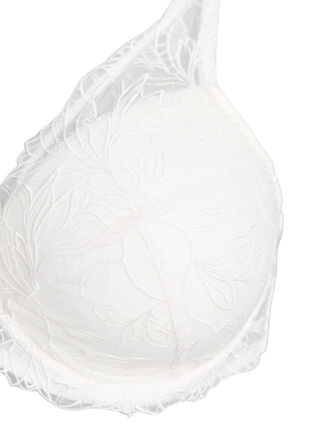 Zizzi Vattert blonde-BH med spiler, Hvit, Packshot image number 2