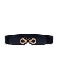 Elastisk belte i midjen med gulldetaljer, Black