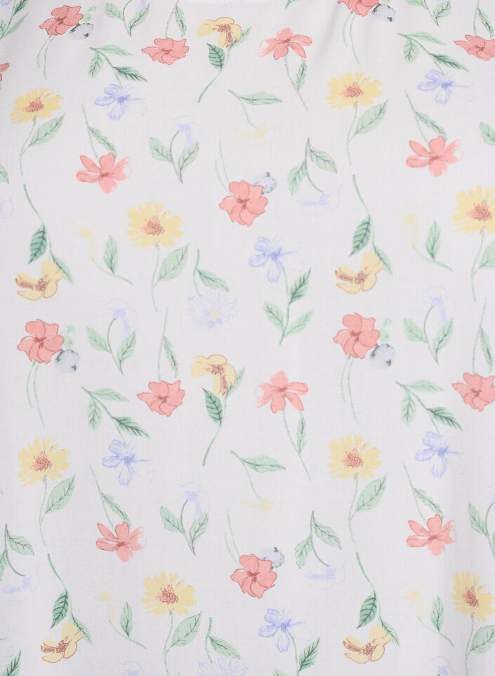 FLASH - Kjole i viskose med snittlinje, Hvit, Packshot image number 2