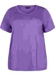 Kortermet T-skjorte med A-form, Deep Lavender