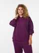 Jersey hettegenser, Lilla, Model image number 0