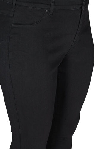 Jeggings i bomullsmiks, Black, Packshot image number 2