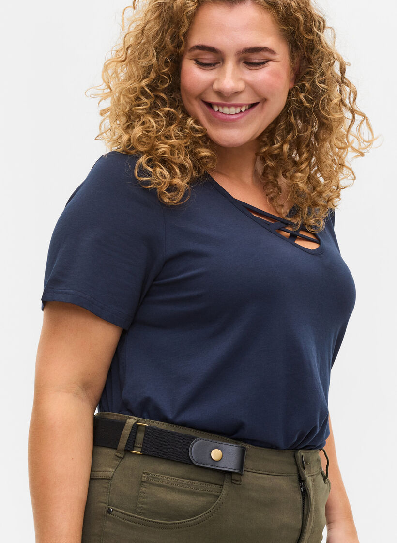 Elastisk belte, Svart, Model image number 0