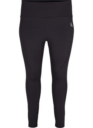 CORE, V-SHAPE DEFINE TIGHTS - Cropped treningstights med V-form bak, Black, Packshot image number 0