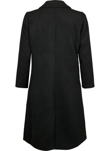 Kåpe med knapper og lommer, Black, Packshot image number 1