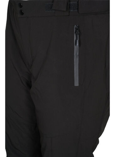 Skibukse med seler, Black, Packshot image number 2