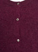 Strikket cardigan med korte ermer, M&oslash;rk Bordeaux, Packshot image number 2