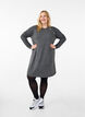 Jerseykjole med knapper, Dark Grey Melange, Model image number 2