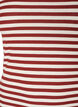 Stripete ribbestrikket singlet, R&oslash;d, Packshot image number 2