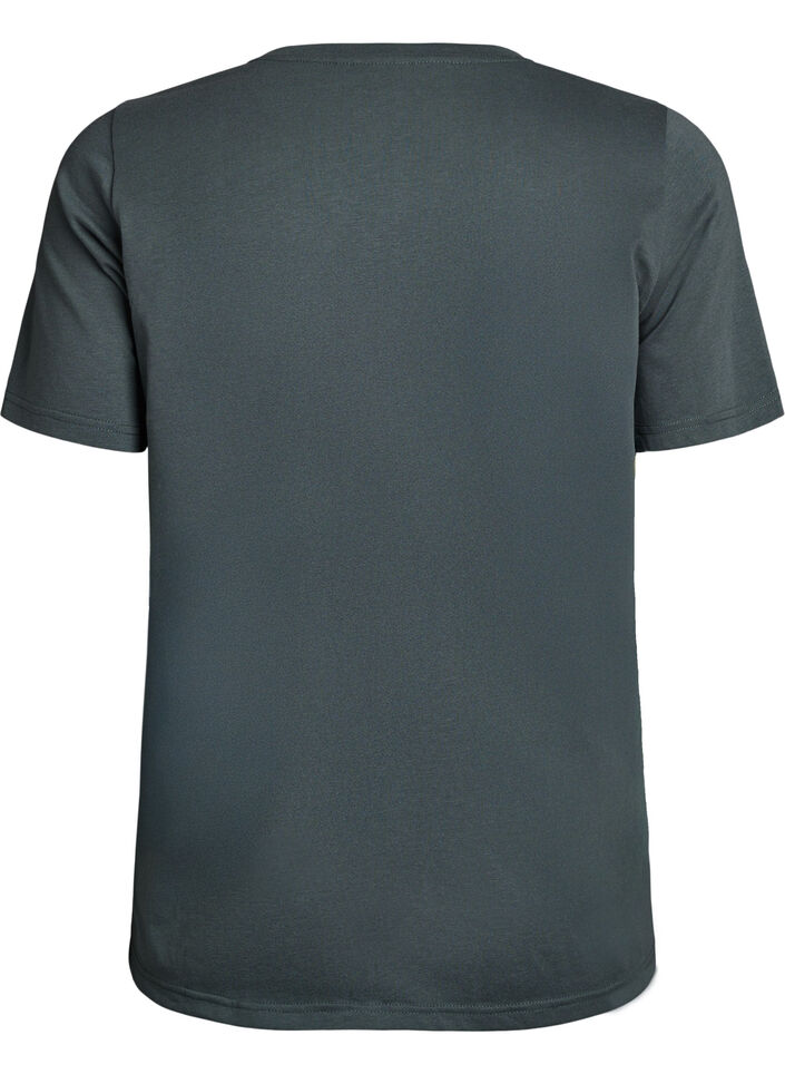 T-skjorte med trykk, Gr&oslash;nn, Packshot image number 1