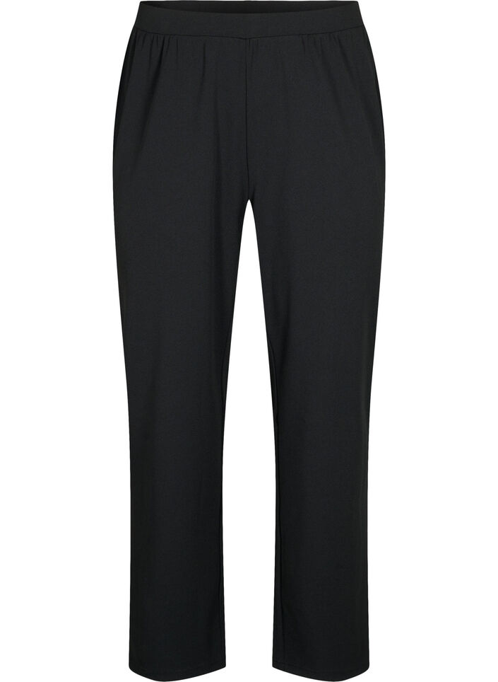 FLASH - Bukser med straight fit, Svart, Packshot image number 0