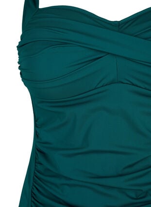 Zizzi Tankini med drapering, Grønn, Packshot image number 2
