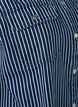 Stripete denimskjorte med brystlommer, Blue Denim Stripe, Packshot image number 2