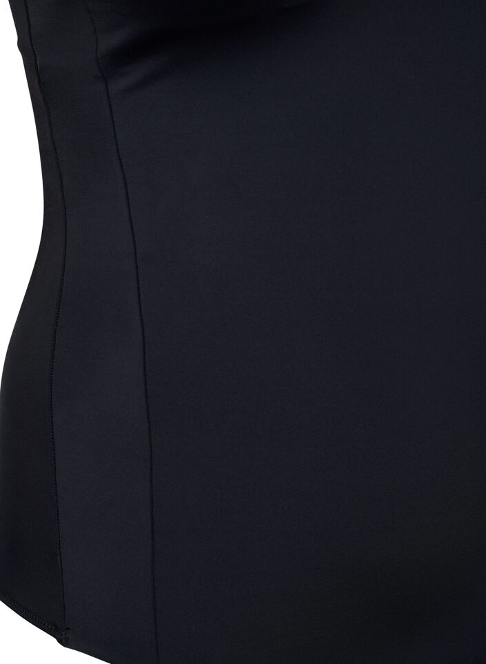 Sportsbadedrakt med racerback, Black, Packshot image number 3