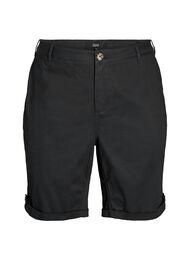 Chinoshorts med lommer, Black