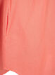 Kortermet tunika i bomullsblanding med lin, Living Coral, Packshot image number 3