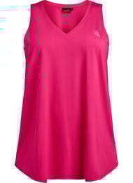 Treningstopp med V-hals, Rosa