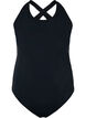 Badedrakt med krysset rygg, Black, Packshot image number 0