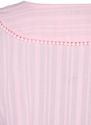 Zizzi Kjole i blanding av bomull og viskose med 3/4-ermer, Almond Blossom, Packshot image number 4