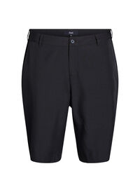 Bermuda shorts med høy midje, Svart Bermuda shorts med høy midje