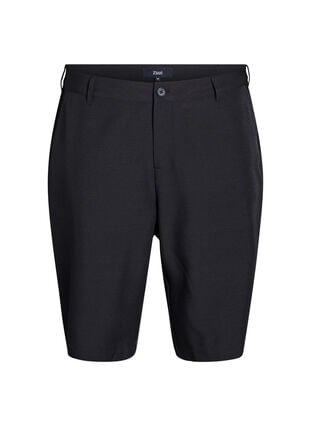 Zizzi Bermuda shorts med høy midje, Black, Packshot image number 0