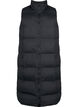 Lang vest med lommer og toveis glidel&aring;s, Svart, Packshot image number 0