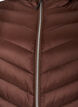 Lett jakke med hette, Brun, Packshot image number 2