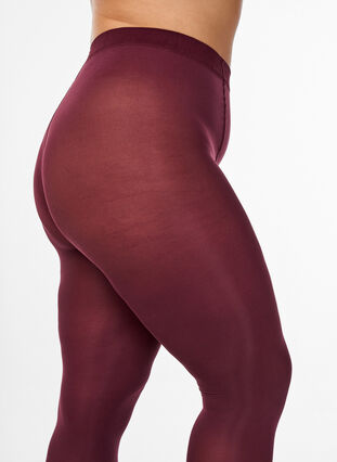 Zizzi 100 denier strømpebukser, Rød, Packshot image number 2