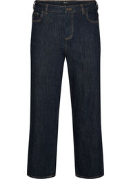 Straight fit Kiana jeans med h&oslash;y midje, Bl&aring;