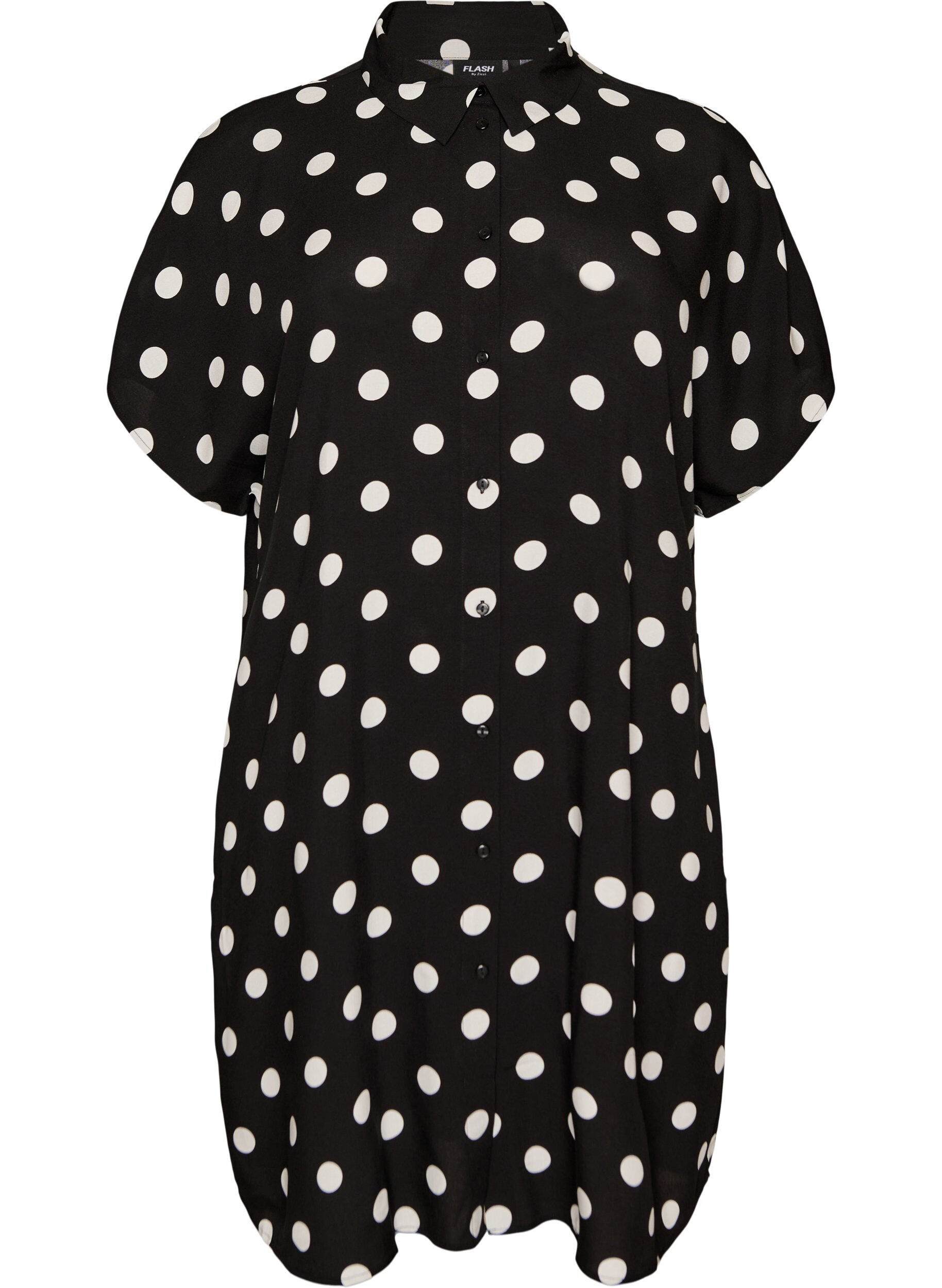 FLASH - Loose fit lang skjorte i viskose