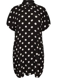 Loose fit lang skjorte i viskose, Vanilje