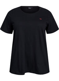 FLASH - T-skjorte med motiv, Black Red Heart