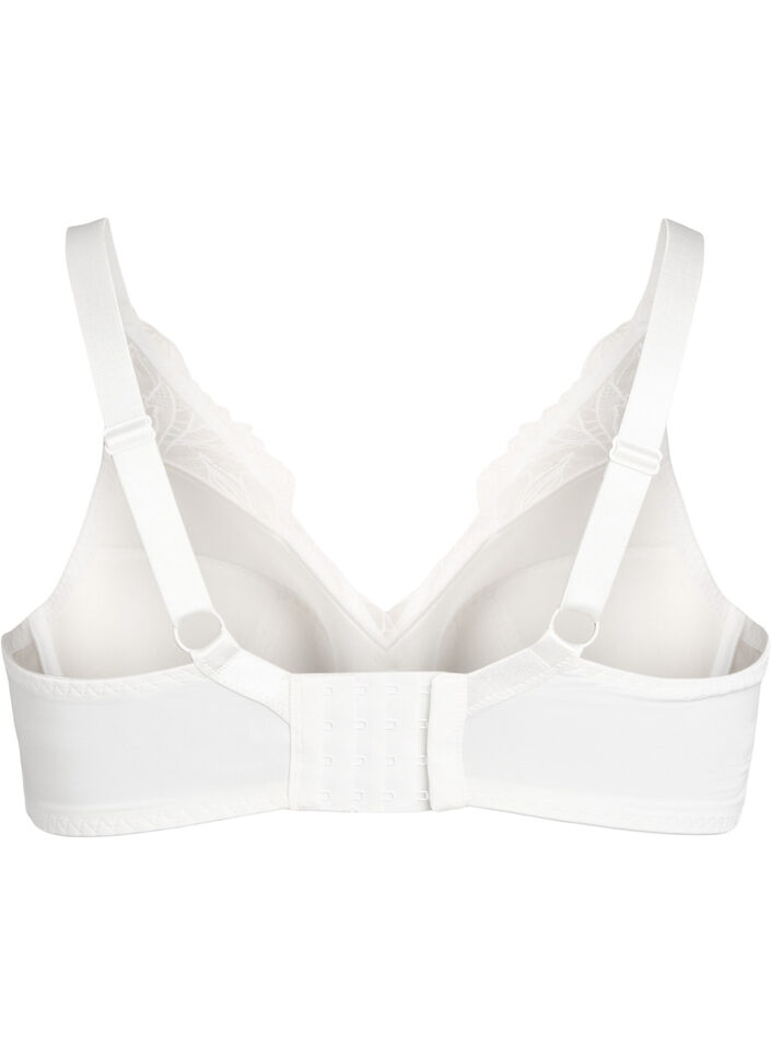 Vattert blonde-BH med spiler, Hvit, Packshot image number 1