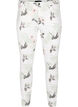 Amy jeans med høyt liv og blomstermønster, White Flower AOP L78, Packshot image number 0