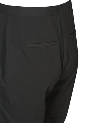 Klassiske bukser med elastikk i livet, Black, Packshot image number 3