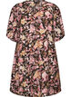 Kort A-linje kjole med V-hals, Rosa, Packshot image number 0