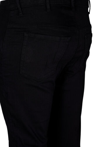 Super slim Amy jeans med snøredetaljer, Black, Packshot image number 3