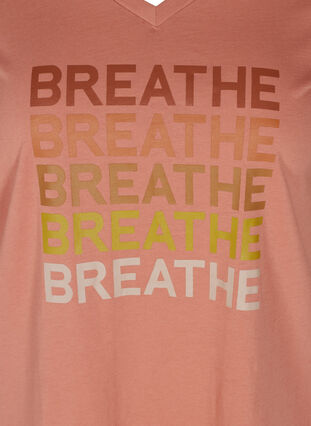T-skjorte med trykk, Canyon Rose BREATHE , Packshot image number 2