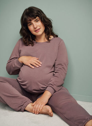 Genser til gravide med ribbekanter, Iron, Image image number 0