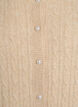 Kabelstrikket cardigan med perleknapper, Beige, Packshot image number 2