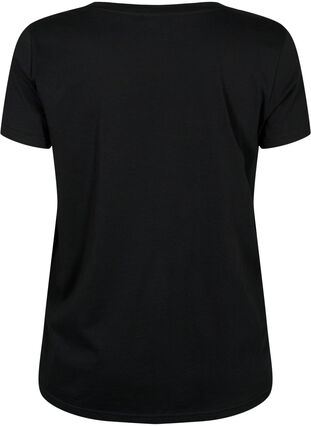 Trenings-t-skjorte med trykk, Black w. Winner, Packshot image number 1