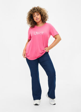 FLASH - T-skjorte med motiv, Hot Pink Amour, Model image number 2