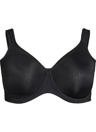 Zizzi Komfort-BH med bøyler og formstøpte skåler, Black, Packshot image number 0