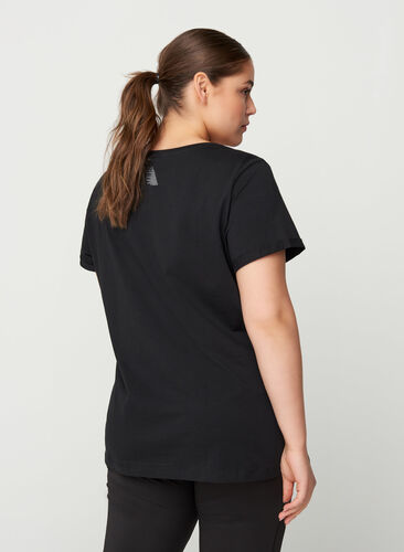T-skjorte til trening med print, Black LMGT, Model image number 1