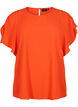 Kortermet bluse med rynke-detaljer, Orange.com, Packshot image number 0