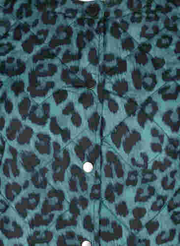 Kort mønstrete jakke med lommer, Chinois Green Leo, Packshot image number 2